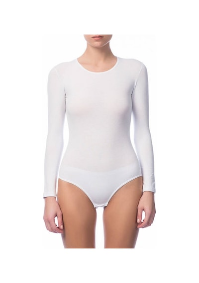 Nbb 0 Bisiklet Yaka Alttan Çıtçıtlı Body/atlet -2946 Beyaz