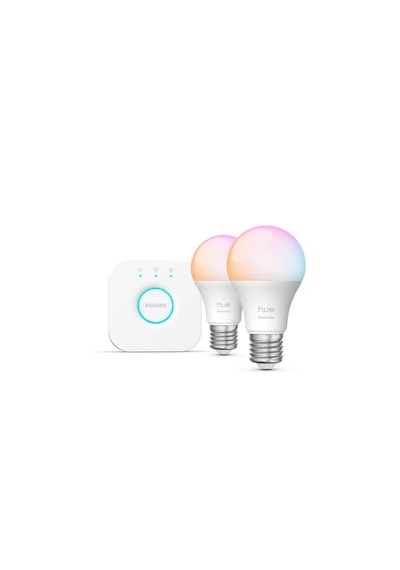 Philips Hue Essential 2'li E27 Ampul Başlangıç Seti 806 Lumen Beyaz - RGB