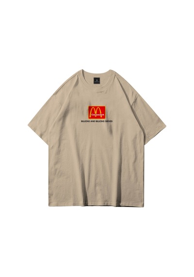 Flood Of Style Unisex I'm Loving It Mc Taş Tshirt Gri