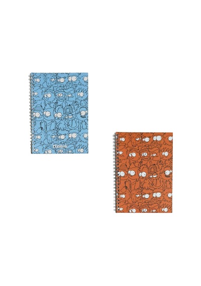 A5 Spiralli Kafalar Defter 40 Yaprak 4'lü Tamamı Çizgisiz