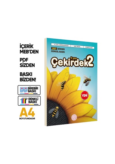 2027 5 Yaş Okul Öncesi MEB Etkinlik Kitabı Çekirdek 2 Eğlenceli ve Öğretici Aktiviteler BASKI ÜCRETİ