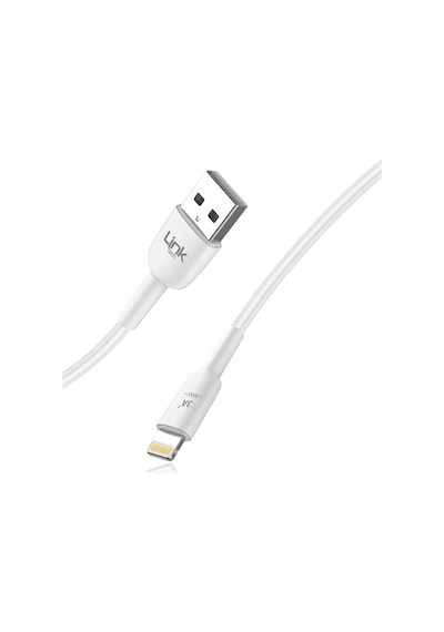 Linktech K606 Usb-a To Lightning 3A 2 MT Şarj Kablosu Beyaz
