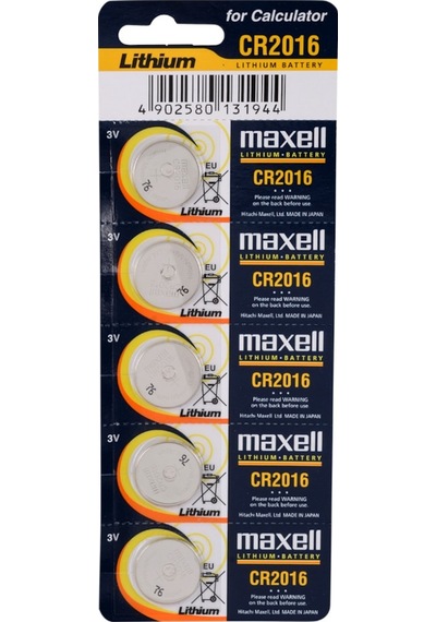 Maxell CR2016 3V Lityum Düğme Pil 5 x 4'lü
