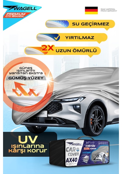 Volkswagen Passat B7 2011-2015 Uyumlu Fx40 Araba Brandası - Oto Çadır Örtü
