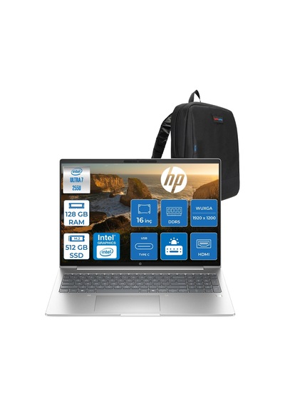 HP ProBook 4 G1I C9FY2ETF32 U7-255U AI 128 GB 512 GB SSD Grafik 16" Dos WUXGA Dizüstü Bilgisayar + Zetta Çanta