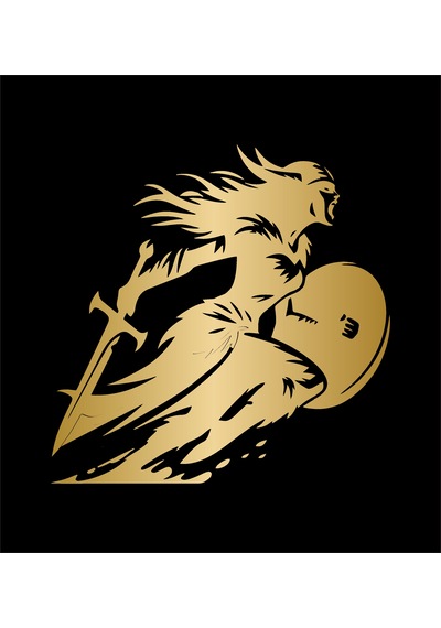 Viking Savaşcı Sticker - Araba Oto Motosiklet Karavan Cam Laptop Sticker - 00354 30x30 Cm
