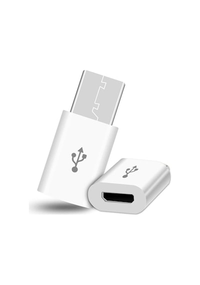 Micro Usb To Type-c Dönüştürücü Adaptör - Eski Android Kablolarını Yeni Nesil Type-c Girişli Telefon Ve Tabletler İçin Şarj Ve Veri Aktarım Aparatına Çevirici
