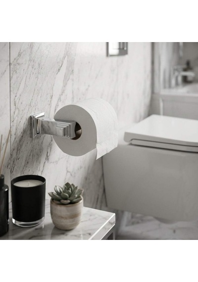 System Kubic Tuvalet Kağıtlığı Krom Ba1005 002 Cr Çok Renkli