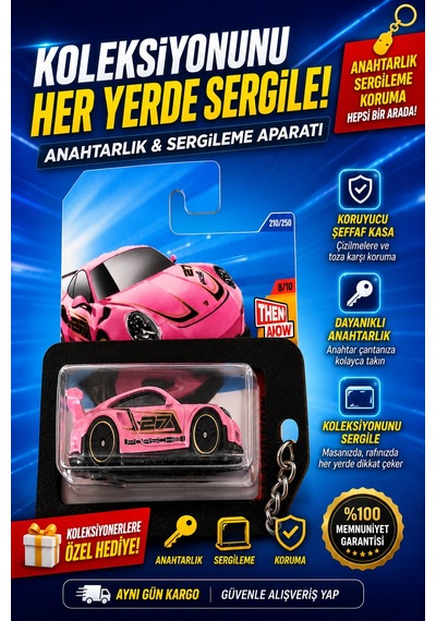 Die-cast Araba Anahtarlık Vitrini 1:64 Model Araba Sergileme Kutusu Slayt Kapaklı Koleksiyon Standı Siyah