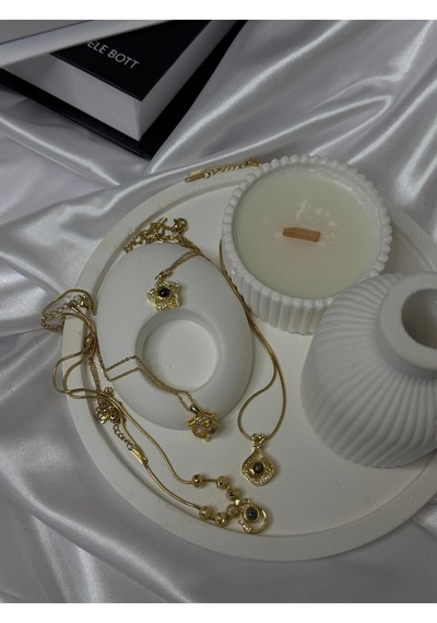 Her Dilde Seni Seviyorum Yazan Çelik Kolye Gold