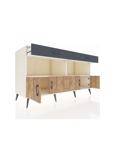 Kronos Konsol 2 Raflı 2 Çekmeceli 4 Kapaklı 176x59x99 Aytaşı-çam/ Aytaşı-çam/antrasit Kronos Konsol 2 Raflı 2 Çekmeceli 4 Kapaklı 176x59x99 Aytaşı-çam/ Aytaşı-çam/antrasit