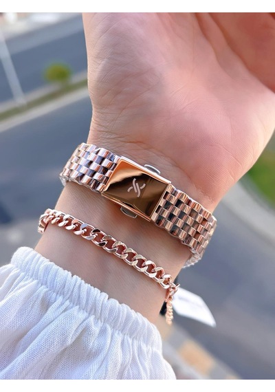 Daniel Klein Özel Kesme Camlı 3 Atm Suya Dayanıklı 2 Yıl Garantili Kadın Kol Saati+bileklik V92601.8 Rose Gold