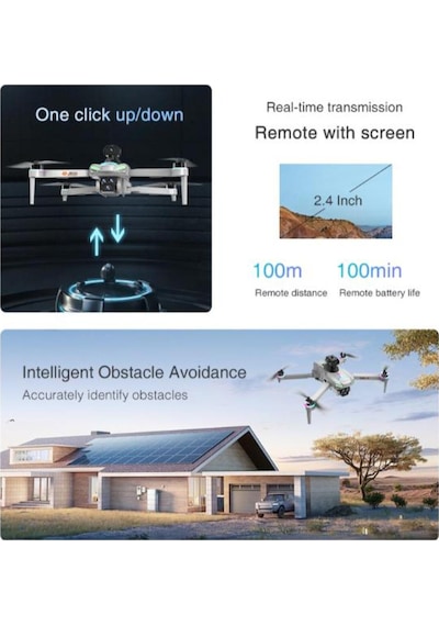 Gd11 Fpv Drone 4k Eıs Kamera Fırçasız Motor Tasıma Cantalı Kulaklık Ve Akıllı Bileklik Hediyeli