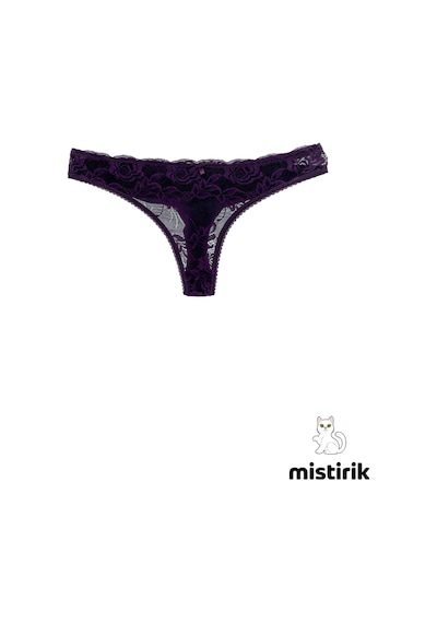 Masara Model Tanga Desenli Ve Esnek Spor Külot Mor Renk Mor
