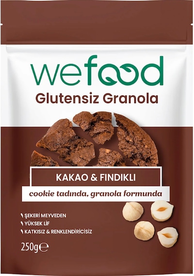Glutensiz Granola Kakao & Fındıklı 250 Gr 8683347035380 250 G