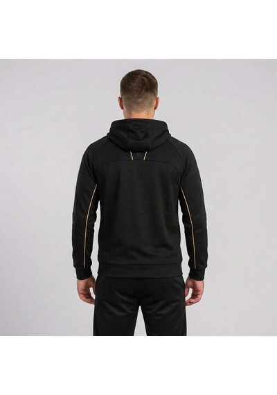 Siyah Joma Erkek Günlük Sweatshirt Kapşonlu Full Zip Actıve 4241306