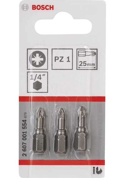 Bosch Extra Hard PZ 1x25 mm 3'lü Vidalama Ucu - 2607001554