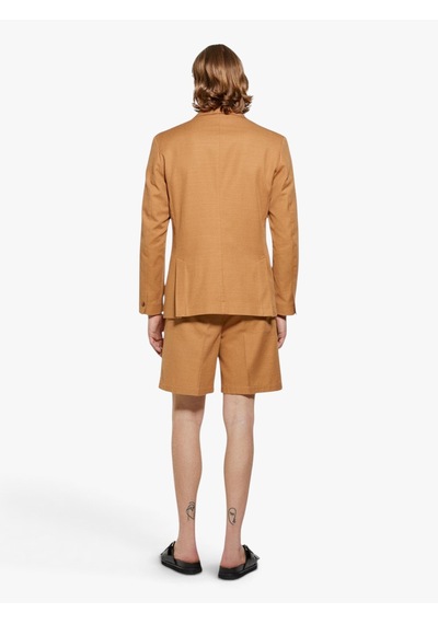 Sisley %100 Pamuk Yırtmaç Detaylı Regular Fit Bermuda Şort Erkek Kahverengi Şort - 325p4gj0s9018 Taba
