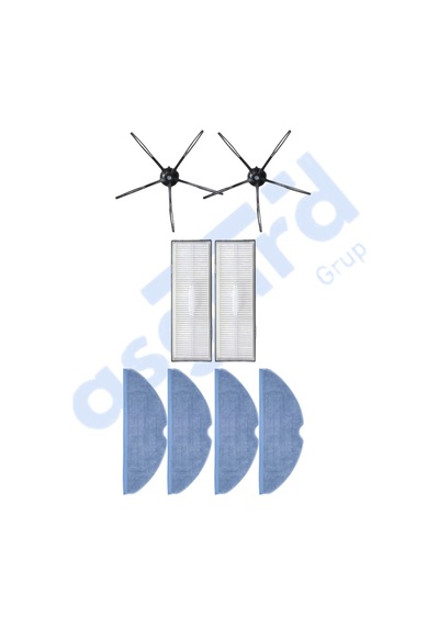 Roborock S7 Plus- Maxv-maxv Ultra- Pro Ultra Uyumlu 2 Yan Fırça 2 Filtre 4 Mop Pkt-iasgf0000738