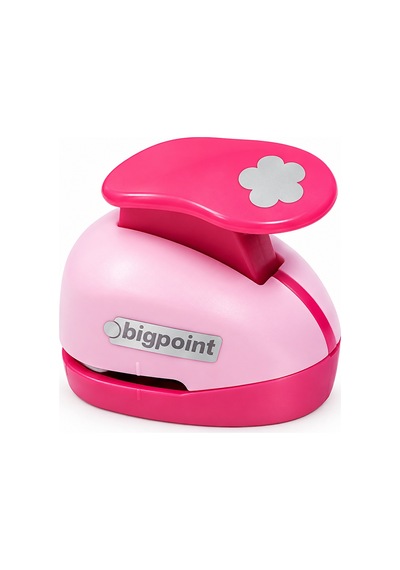 Bigpoint Şekilli Delgeç 3.8cm Çiçek X 10 Adet Diger