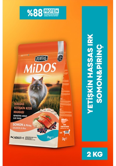 Sensitive Somon Ve Pirinçli Yetişkin Kedi Maması 2kg