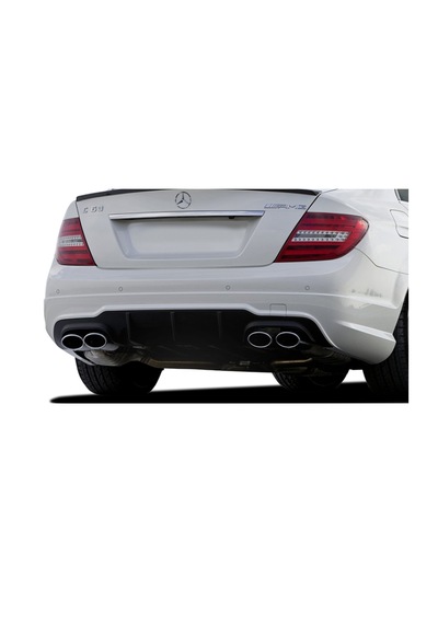 Mercedes C Serisi W204 2012-2014 Makyajlı Uyumlu Arka Difüzör Plastik