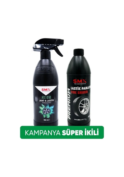 Neon Jant & Lastik Temizleyici 750 Ml. Lastik Parlatıcı 750 Ml Lastik Süngeri