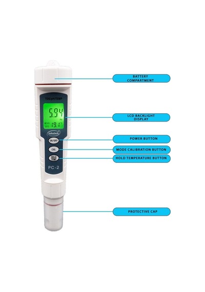 Inkatech Pc-2 3 Ü 1 Arada Ph/tds/sıcaklık Ölçer