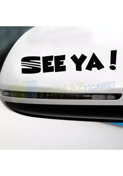 Seat Logo See Ya Yan Ayna Kaput Tampon Oto Sticker Yapıştırma 2Ad