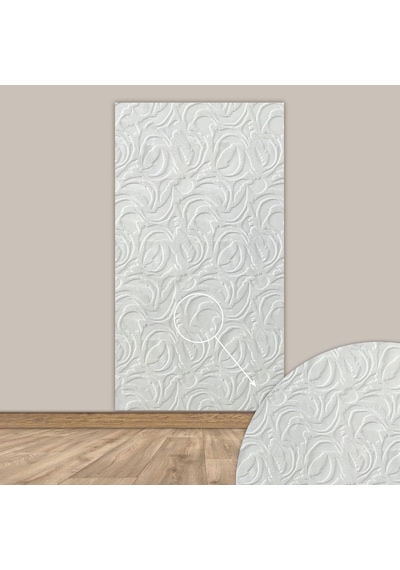 Tink 3d Kendinden Yapışkanlı Akustik Keçe Panel Modern Desenli 52x98 Cm 10 Adet 5 M² Beyaz