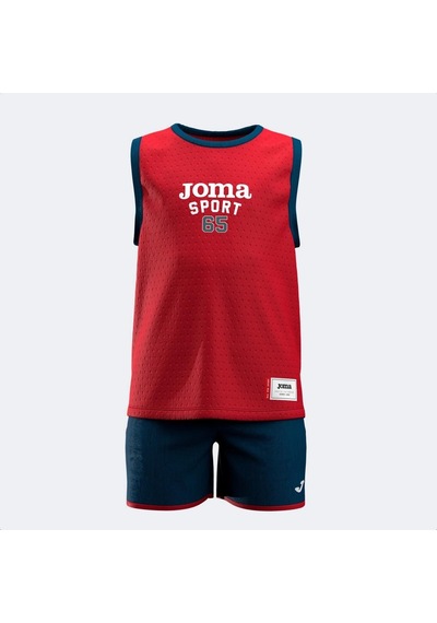 Joma 600133.631 Unisex Çocuk Şortlu Takım Kırmızı