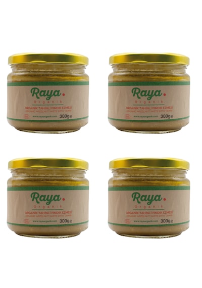 Organik Fındıklı Tahin Karışımı 4 Lü Set 300 G X 4