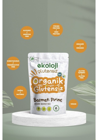 Organik Glutensiz Basmati Pirinç 500 Gr