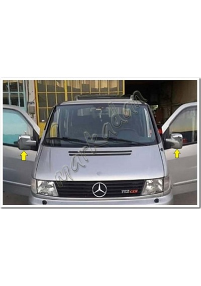 Markadan Mercedes Vito Krom Ayna Kapağı 1996-2003 2 Parça Abs  Kro