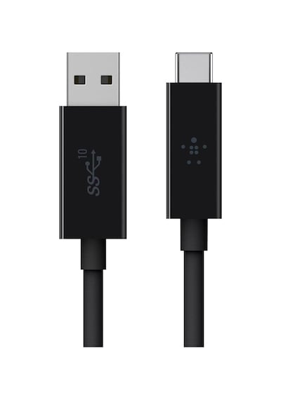 Usb 3.1 Usb-c - Usb-a Kablosu, 0,9 M Usb-ıf Sertifikalı, 10 Gbps, Ultra Hd 4k , Siyah Standart