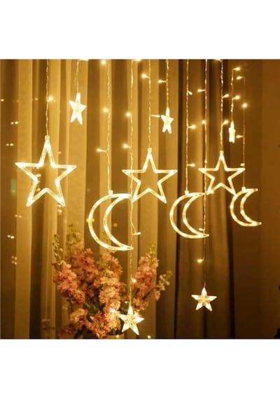 Yıldız Saçak Perde Led 3.5 M Led Yılbası Led Animasyonlu