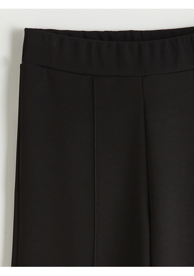 Lcw Modest Siyah Beli Lastikli Geniş Paça Kadın Eşofman Altı