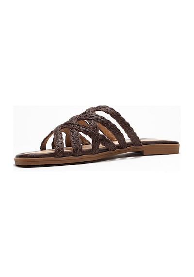 Luvishoes Luvi Shoes Alısha Kahverengi Hakiki Deri Örgü Bantlı Kadın Terlik Kahverengi Luvishoes Luvi Shoes Alısha Kahverengi Hakiki Deri Örgü Bantlı Kadın Terlik Kahverengi