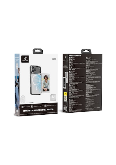 Lenyes Lsm01 Bluetooth Kumandalı Magnetik Wireless Ekran Yansıtma Cihazı Beyaz