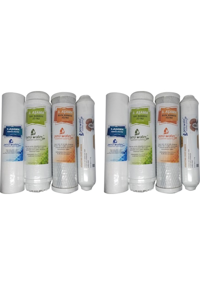 Pera Water Açık Kasa Su Arıtma Cihazlarına 4Lü Filtre Set 2 Takım