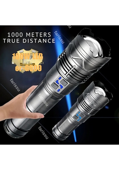 Gold Orion Or-g500 100w Süper Parlak Led El Feneri 1000 Metre Menzilli, 4 181350 Lityum Pil, Zoom Özellikli, Şarj Edilebilir, Su Geçirmez Metal Gövd Siyah Gold Orion Or-g500 100w Süper Parlak Led El Feneri 1000 Metre Menzilli, 4 181350 Lityum Pil, Zoom Özellikli, Şarj Edilebilir, Su Geçirmez Metal Gövd Siyah