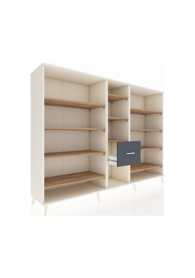 Hyperion Dolap 11 Raflı 3 Çekmeceli 220x44x163 Aytaşı-çam/antras Aytaşı-çam/antrasit Hyperion Dolap 11 Raflı 3 Çekmeceli 220x44x163 Aytaşı-çam/antras Aytaşı-çam/antrasit