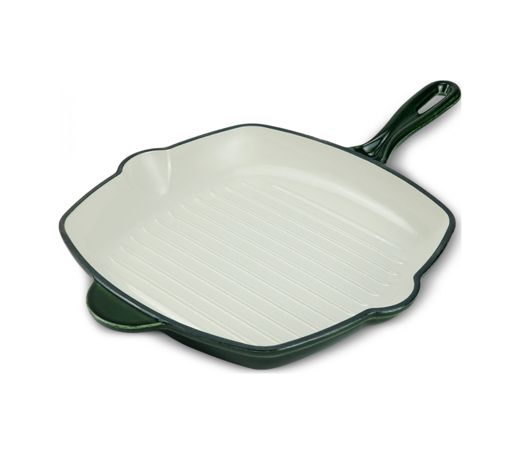 Karaca Heritage Demir Döküm Emayeli Grill Tava Yeşil 26 Cm Yeşil