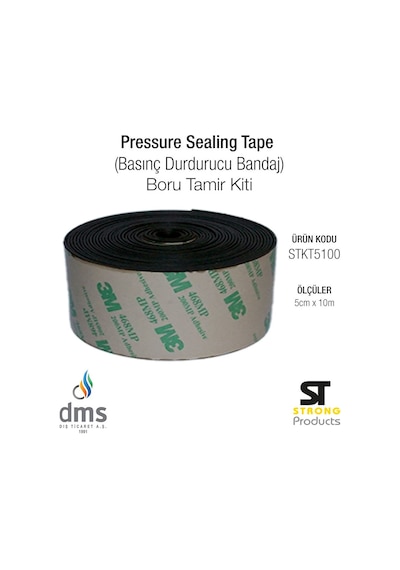 Pressure Sealing Tape (Basınç Durdurucu Bandaj) 5Cm X 10M