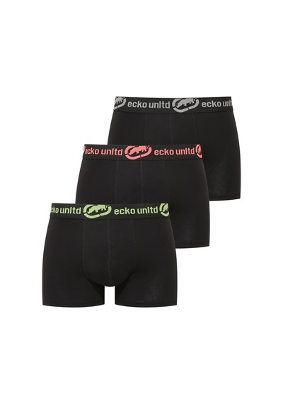 Ecko Siyah 3'lü Boxer