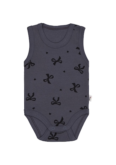 Civil Baby Fiyonk Empirme 1-36 Ay Çıtçıtlı Badi - Gri Antrasit