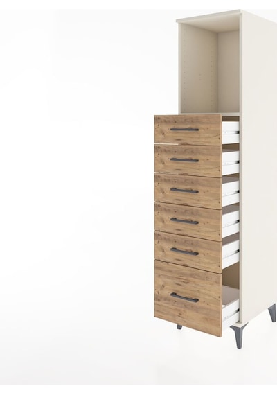 Hyperion Dolap Tek Raflı 6 Çekmeceli 44x44x182 Aytaşı-çam Aytaşı