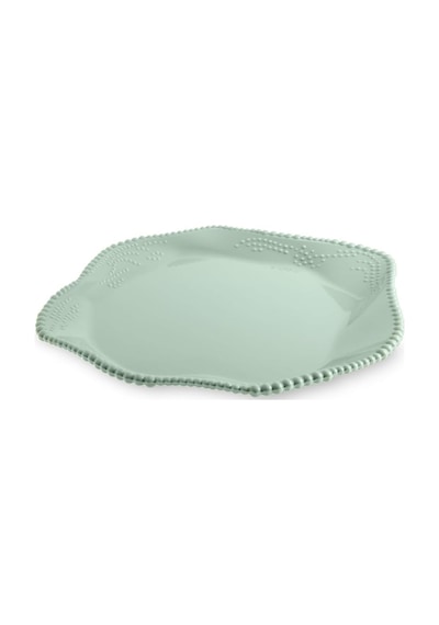 Jumbo Maris Melamin Mint Yeşili Tabak 27.2x26.6x2.3 Cm Çok Renkli