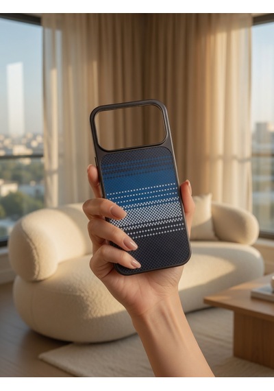İphone 17/18 Promax Ortak Uyumlu Karbon Fiber Desenli Darbeye Dayanıklı Kılıf Çok Renkli 6