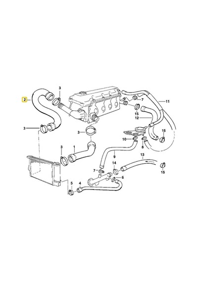 Bmw Z3 E36 Radyatör Alt Hortumu M42 M43 Motor 11531247203